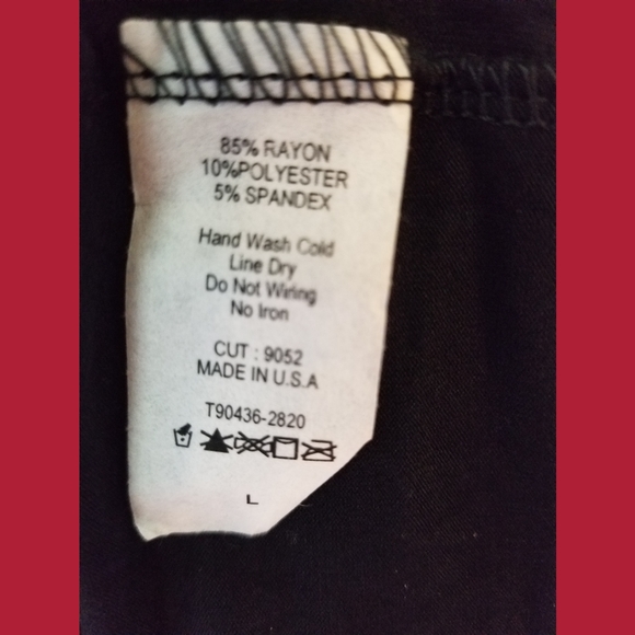 Simply Obsessed LS Mixed Print Tunic Top Large - Picture 4 of 6